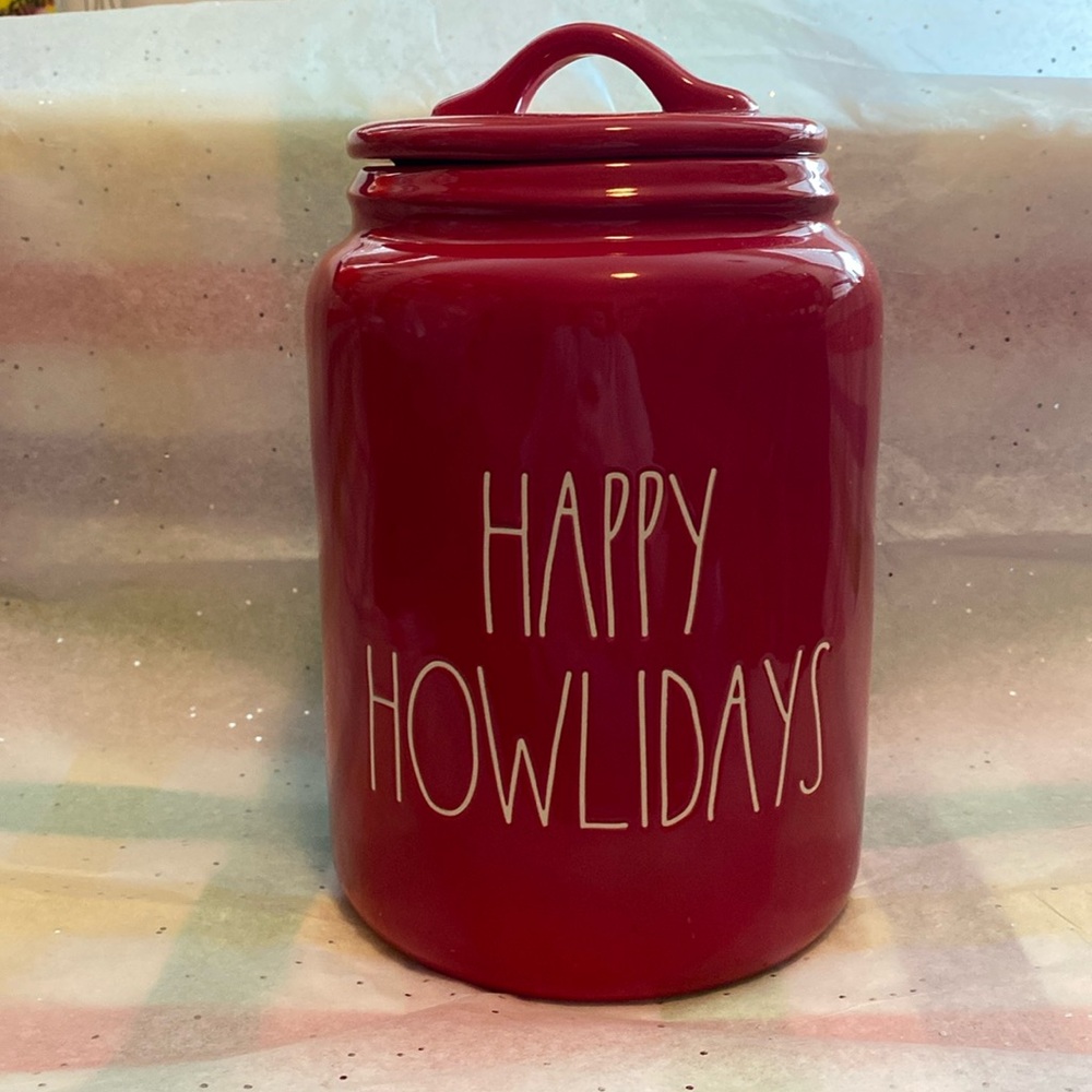 HAPPY HOWLIDAYS large canister